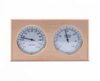 термометр с гигрометром банная станция очки квадрат, ольха, th-21-a, 212f, банный эксперт